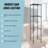 Modular Wire Storage 35x35cm Steel Shelving Black With Fixed Legs For Garage Warehouse Or Kitchen Organisation