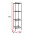 Modular Wire Storage 35x35cm Steel Shelving Black With Fixed Legs For Garage Warehouse Or Kitchen Organisation