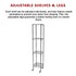 Modular Wire Storage Shelf 350 x 350 x 1800mm Steel Shelving