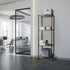 Modular Wire Storage 35x35cm Steel Shelving Black With Wheels For Garage Warehouse Or Kitchen Organisation