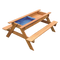 Sand and Water Wooden Picnic Table for Kids, FSC Certified Fir Timber Build