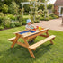 Sand and Water Wooden Picnic Table for Kids, FSC Certified Fir Timber Build