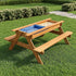 Sand and Water Wooden Picnic Table for Kids, FSC Certified Fir Timber Build