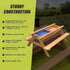 Sand and Water Wooden Picnic Table for Kids, FSC Certified Fir Timber Build