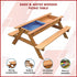 Sand and Water Wooden Picnic Table for Kids, FSC Certified Fir Timber Build