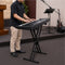 Adjustable Iron Keyboard Piano Stand, X-Frame, 46.5cm to 97cm Height Range