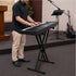 Adjustable Iron Keyboard Piano Stand, X-Frame, 46.5cm to 97cm Height Range