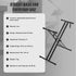 Adjustable Iron Keyboard Piano Stand, X-Frame, 46.5cm to 97cm Height Range