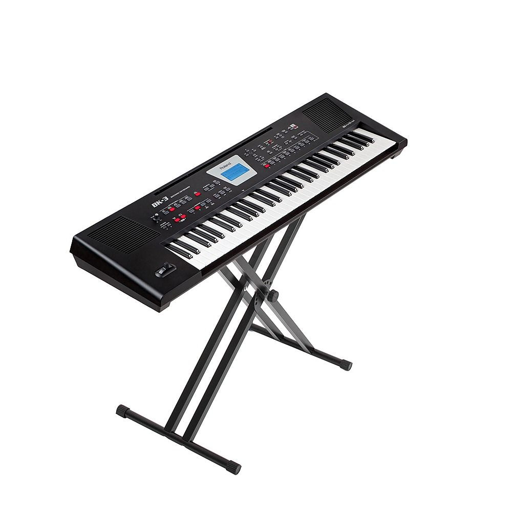Adjustable Iron Keyboard Piano Stand, X-Frame, 46.5cm to 97cm Height Range
