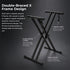 Adjustable Iron Keyboard Piano Stand, X-Frame, 46.5cm to 97cm Height Range