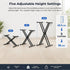 Adjustable Iron Keyboard Piano Stand, X-Frame, 46.5cm to 97cm Height Range