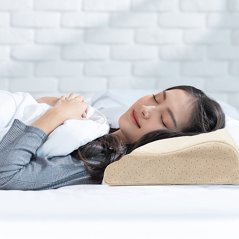 Pure Natural Latex Sleep Pillow Spine Support 30 x 50cm