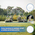 2pcs Round Wedding Arch Backdrop Rings Loops Flower Balloon Lawn Row Stand