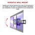 Full Motion TV Wall Mount Bracket for 32 to 80 Inch TVs, VESA 600x400mm