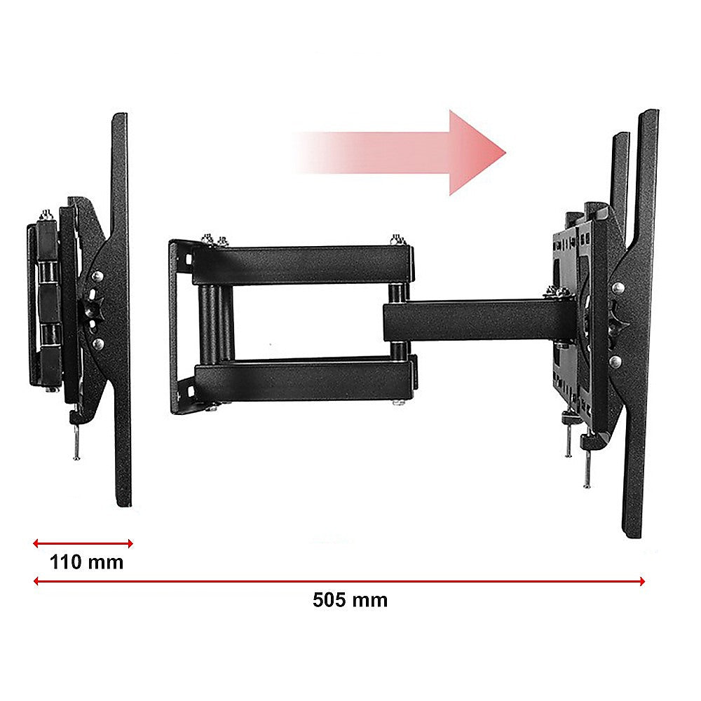 Full Motion TV Wall Mount Bracket for 32 to 80 Inch TVs, VESA 600x400mm