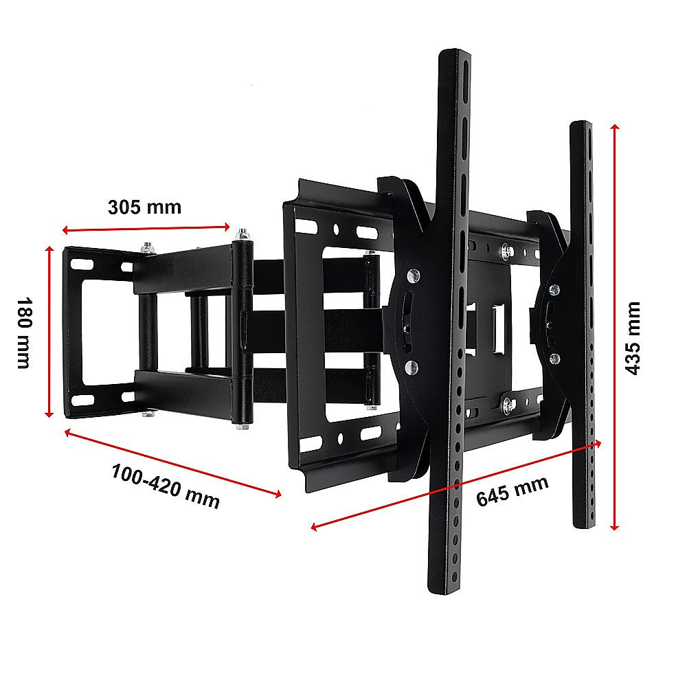 Full Motion TV Wall Mount Bracket for 32 to 80 Inch TVs, VESA 600x400mm