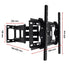 Full Motion TV Wall Mount Bracket for 32 to 80 Inch TVs, VESA 600x400mm