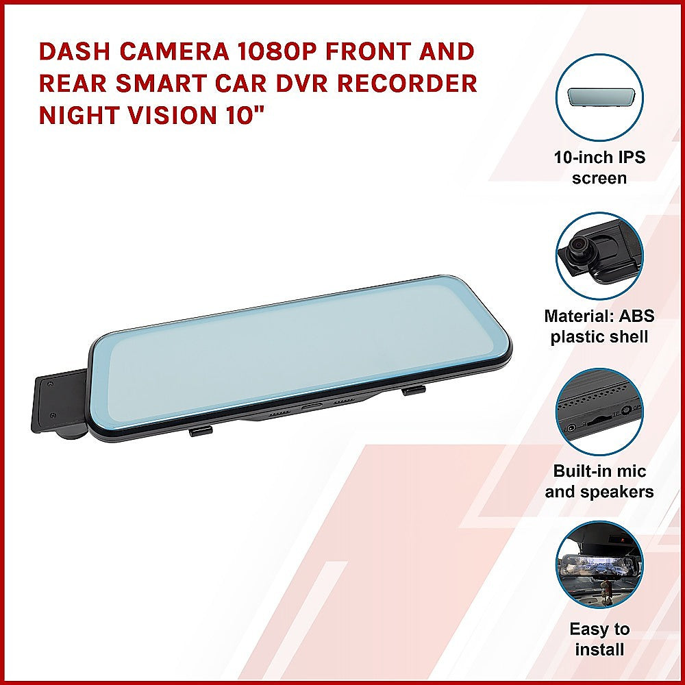 Dash Camera 1080P Front and Rear Smart Car DVR Recorder Night Vision 10