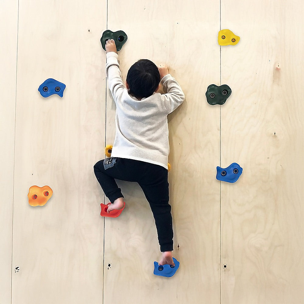 Deluxe 10 x Holds for Rock Climbing Wall Kids Outdoor Playground