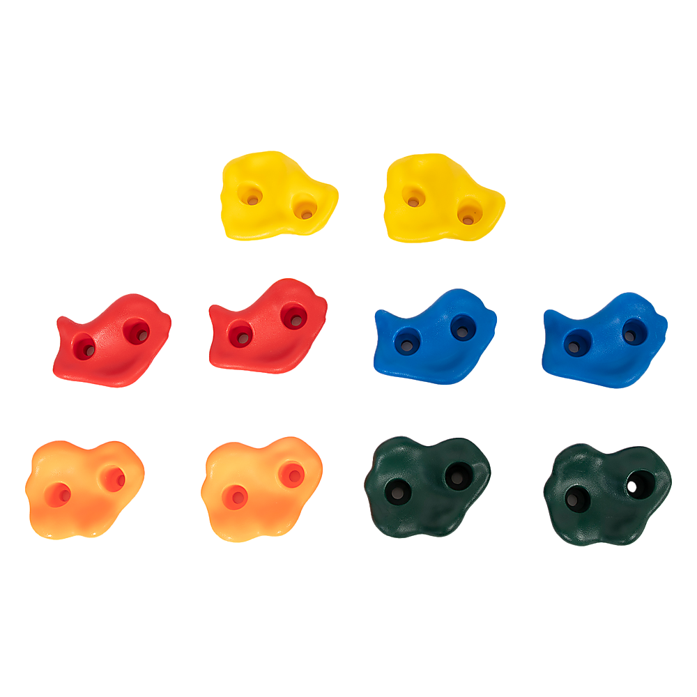 Deluxe 10 x Holds for Rock Climbing Wall Kids Outdoor Playground