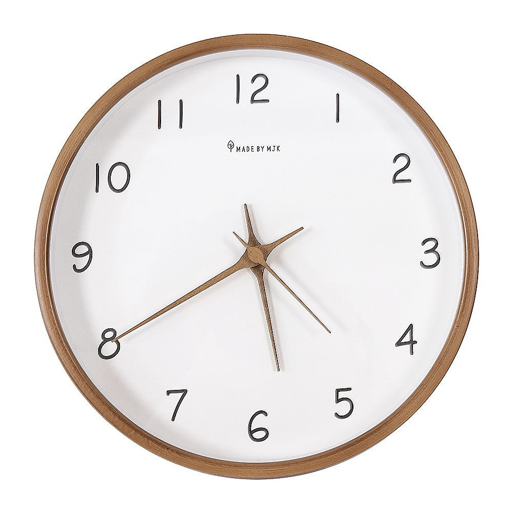 10" Clock Wooden Modern Wall Art