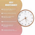 10" Clock Wooden Modern Wall Art