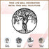 Tree Life Wall Decoration Metal Tree Wall Sculpture