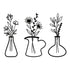 Metal Iron Flower Vase Wall Art Decoration