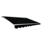 Outdoor Folding Arm Awning Retractable Sunshade Canopy Black 3.0m x 2.5m