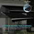 Outdoor Folding Arm Awning Retractable Sunshade Canopy Black 4.0m x 2.5m