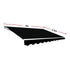 Outdoor Folding Arm Awning Retractable Sunshade Canopy Black 4.0m x 2.5m