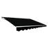 Outdoor Folding Arm Awning Retractable Sunshade Canopy Black 5.0m x 3.0m