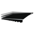 Outdoor Folding Arm Awning Retractable Sunshade Canopy Black 5.0m x 3.0m