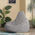 Jumbo Cord Bean Bag Cover Unfilled Large Grey Corduroy Lounge Chair Cover