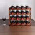 Bamboo Stackable Modular Freestanding Countertop Wine Shelf Rack