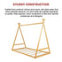 Kids Tent Montessori Toddler Floor Bed Wooden Bedframe