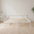Double Wooden Bed Frame Home Furniture White