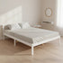 Double Wooden Bed Frame Home Furniture White