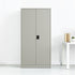 Two-Door Metal Cabinet Shelf Storage for Home Office Gym