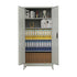 Two-Door Metal Cabinet Shelf Storage for Home Office Gym