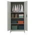 Two-Door Metal Cabinet Shelf Storage for Home Office Gym