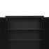 Two-Door Metal Short Cabinet Shelf Storage for Home Office Gym
