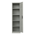 Single-Door Metal Tall Cabinet Shelf Storage for Home Office Gym