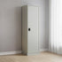Single-Door Metal Tall Cabinet Shelf Storage for Home Office Gym