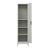 Single-Door Metal Tall Cabinet Shelf Storage for Home Office Gym