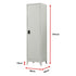 Single-Door Metal Tall Cabinet Shelf Storage for Home Office Gym