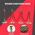 4 x Queue Barriers + 3 Ropes Exhibition Crowd Control Bollards