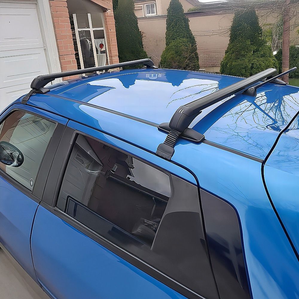 Lockable Aluminium Car Roof Racks 105cm 75kg for Cars Without Rails Anti Theft