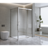 Adjustable 1300x1010mm Single Door Corner Sliding Glass Shower Screen in Chrome