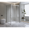 Adjustable 1300x1010mm Single Door Corner Sliding Glass Shower Screen in Chrome